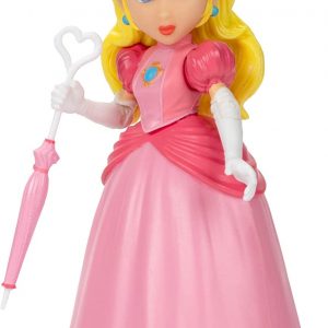 The Super Mario Bros. Movie - 5 Inch Action Figure Series 1 – Princess Peach Figure with Umbrella Accessory